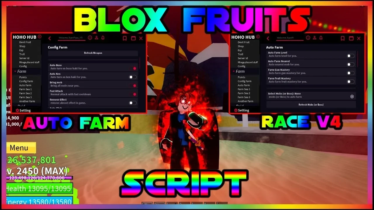 Novo script Blox Fruits #script #scriptbloxfruits #Roblox #robloxscri
