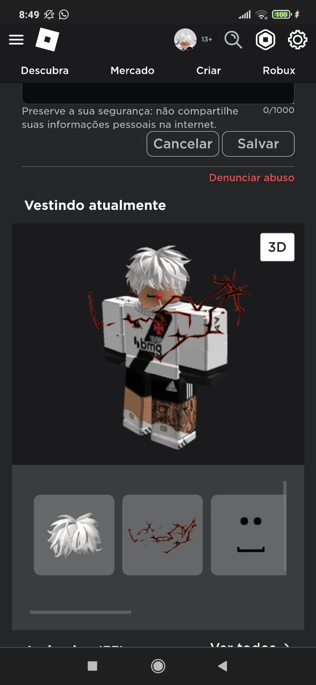 Roblox | Conta de Roblox criada em 2015 (50k