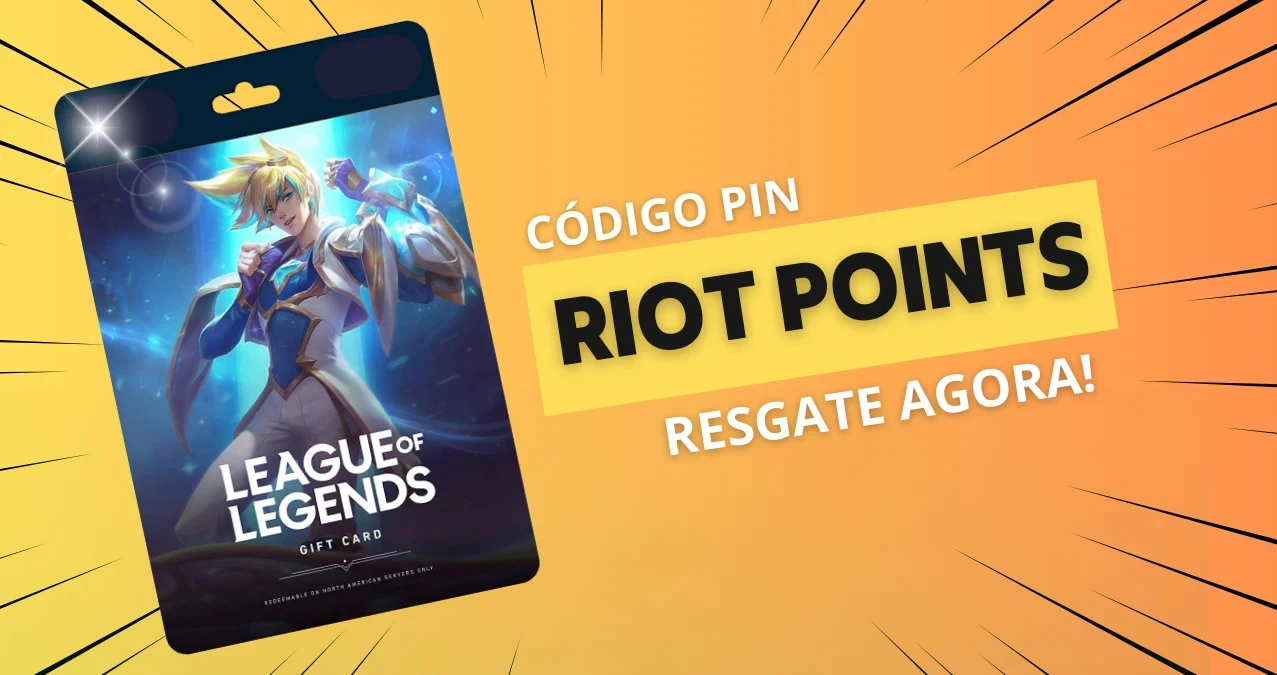 Cartão League of Legends R$ 25 Reais Pré-pago Gift Card 