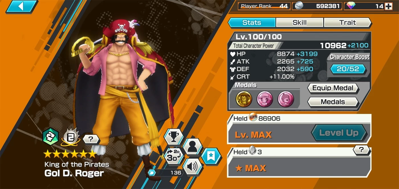 Conta One Piece bounty rush (OPBR)3k - Outros Jogos - GGMAX