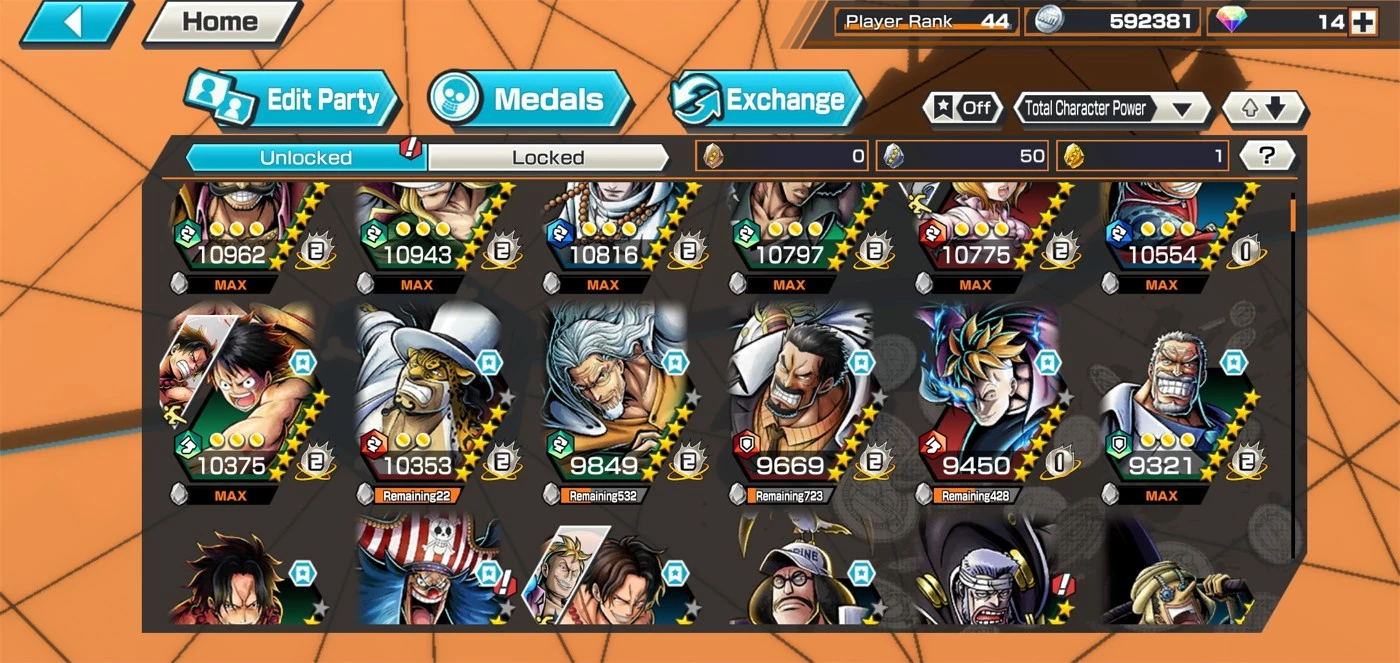 Conta One Piece Bounty Rush Rei Dos Piratas Roger Lv100 Max - Outros - DFG