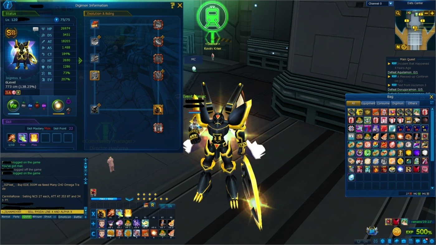 Nadmo Omegamon Server Ox Steam With 2K Seals - Digimon Masters Online - DFG