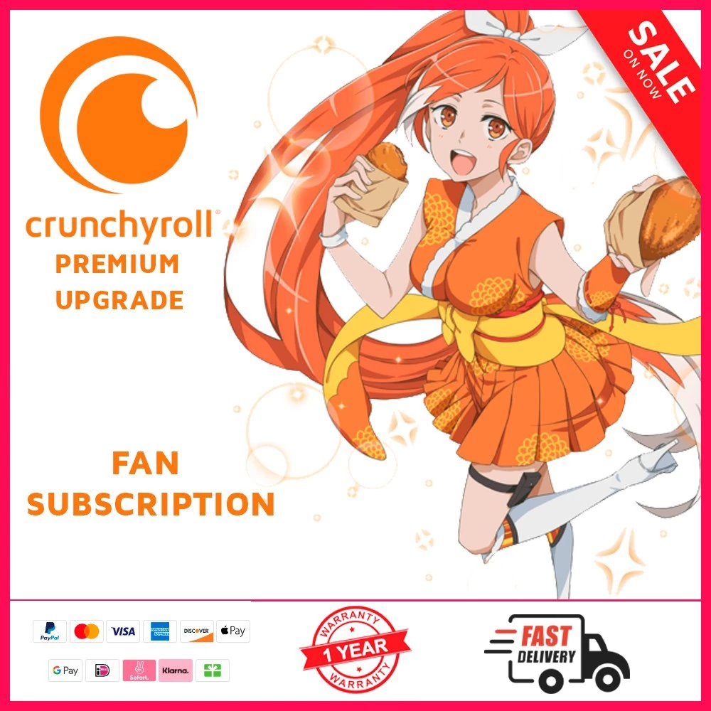 Assinaturas e Premium > Conta Crunchyroll Premium plano mega fan anual 365  dias + Garantia!