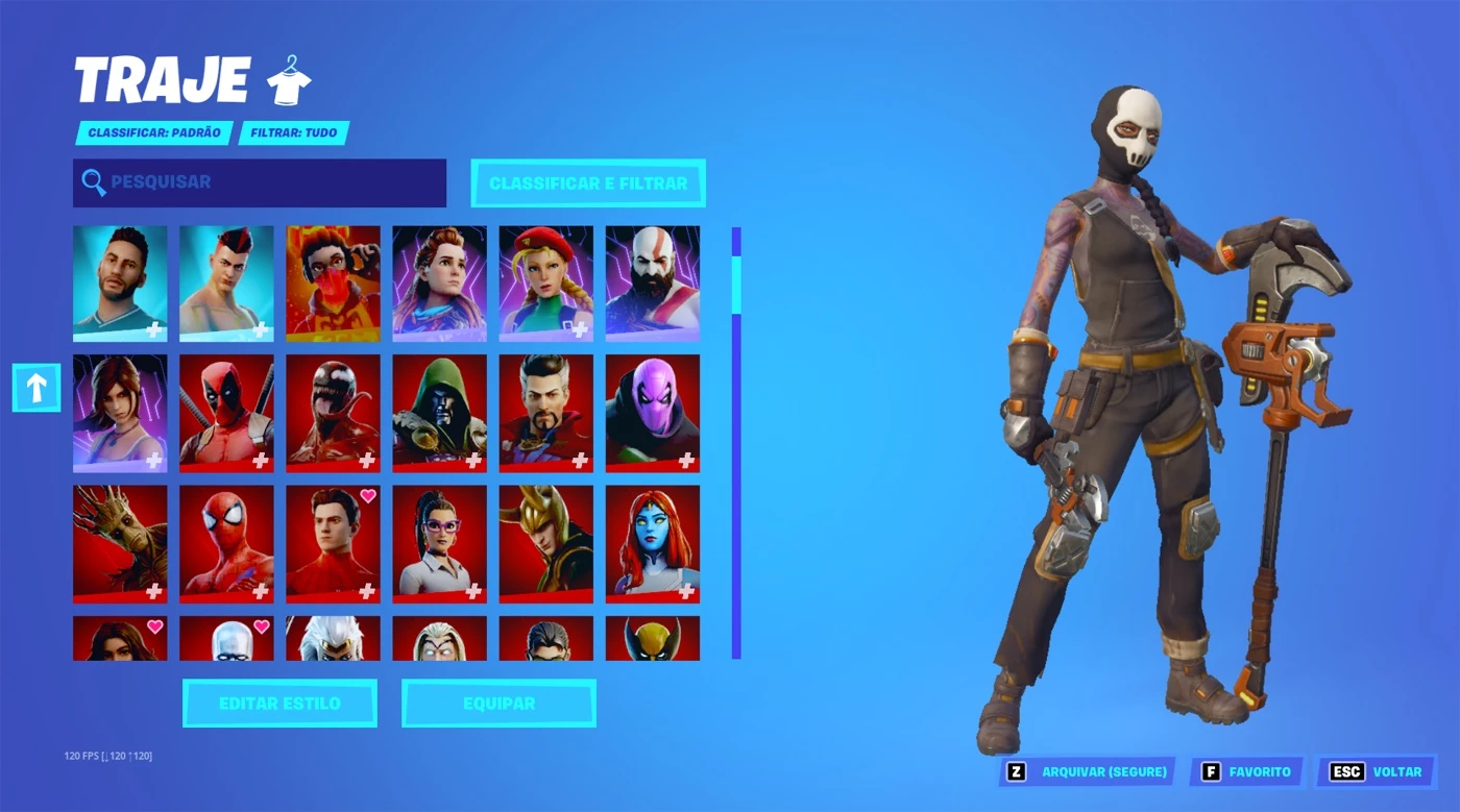 FORTNITE CONTA RARA + 400 SKINS + 270 - Fortnite - Contas Fortnite