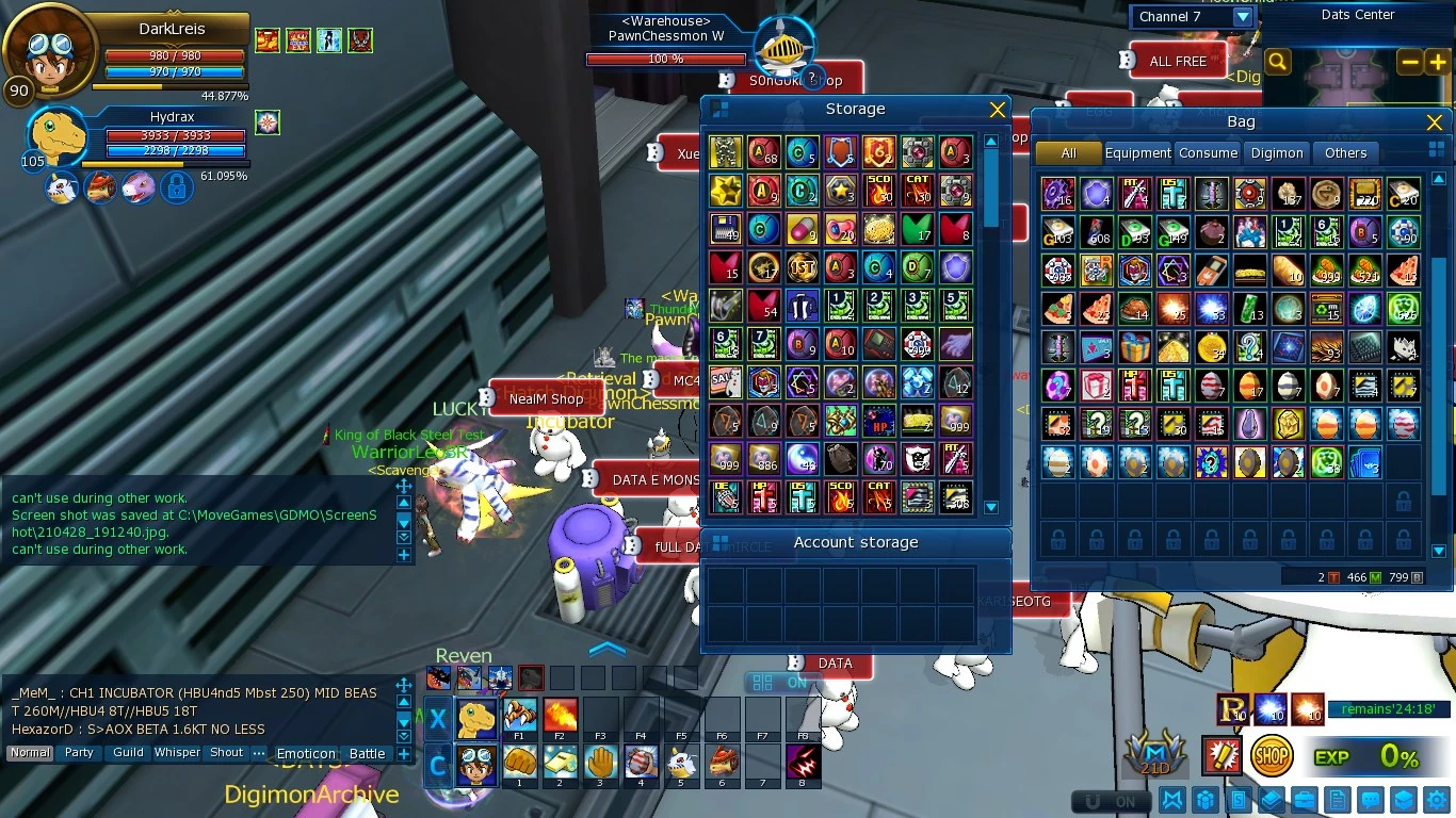 Nadmo Omegamon Server Ox Steam With 2K Seals - Digimon Masters Online - DFG