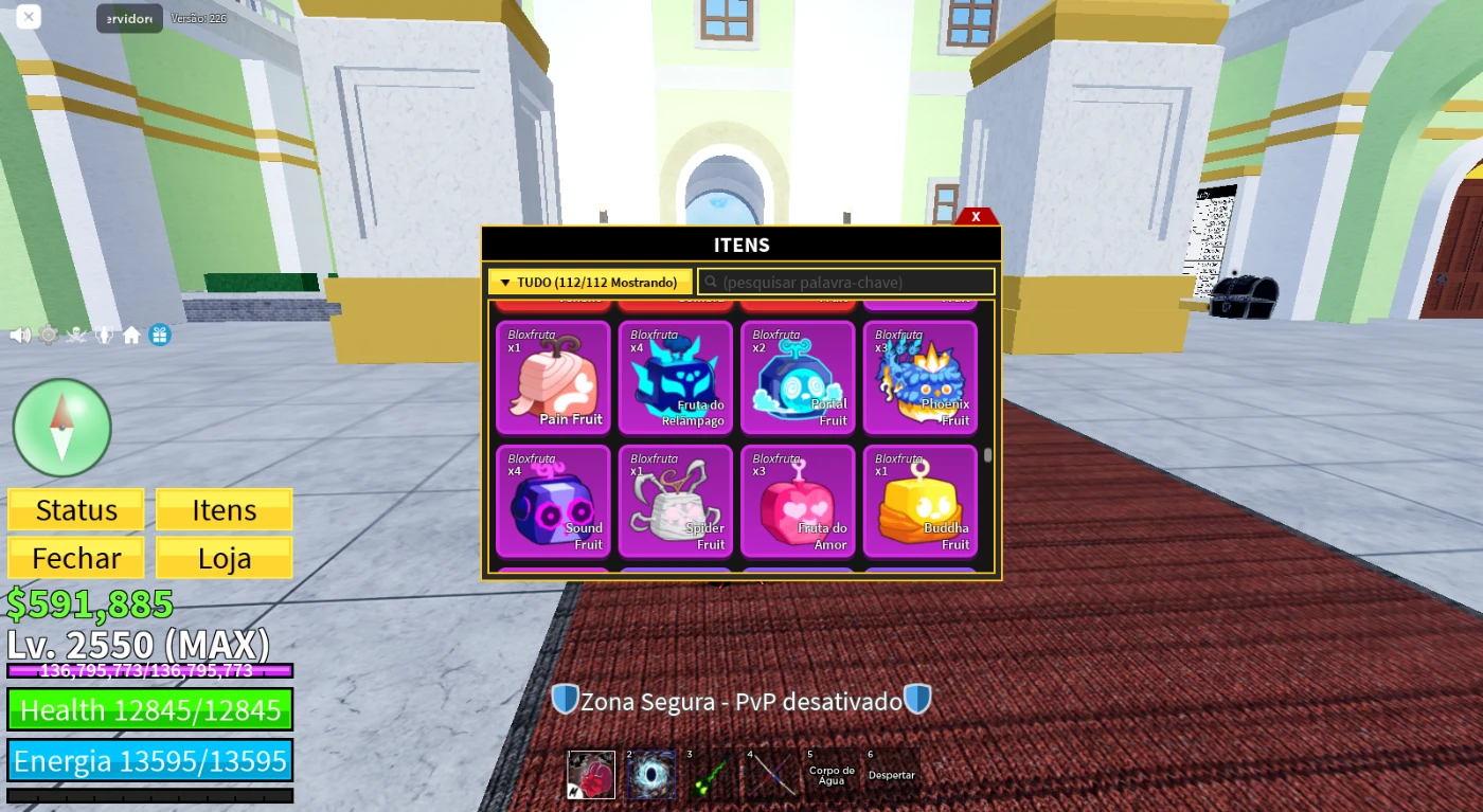 Roblox > CONTA DE BLOX FRUITS LVL MAX SHARK V3 TTK, MUITAS FRUTAS BOAS NO  INVENTARIO