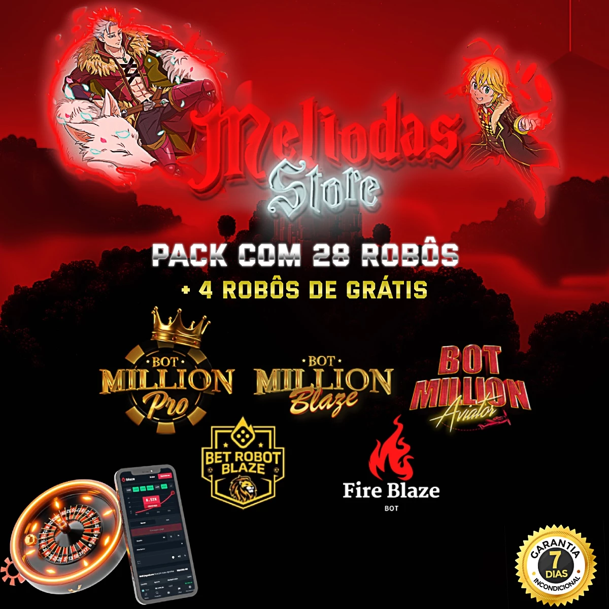 Jogos de carta, poker,loterias (BOT MILLION BLAZE)