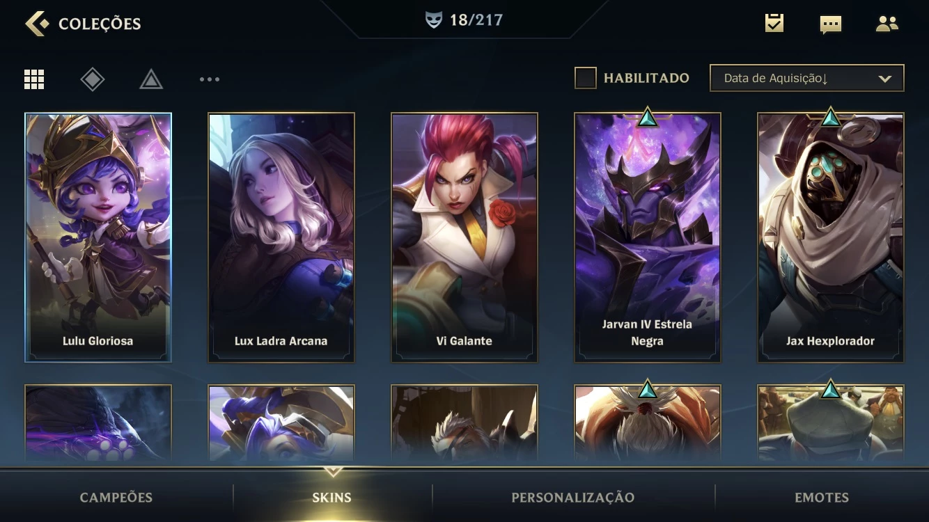 Esmeralda Iv 64,2% Win Rate + 12 Skins + 38 Campeões + Passe