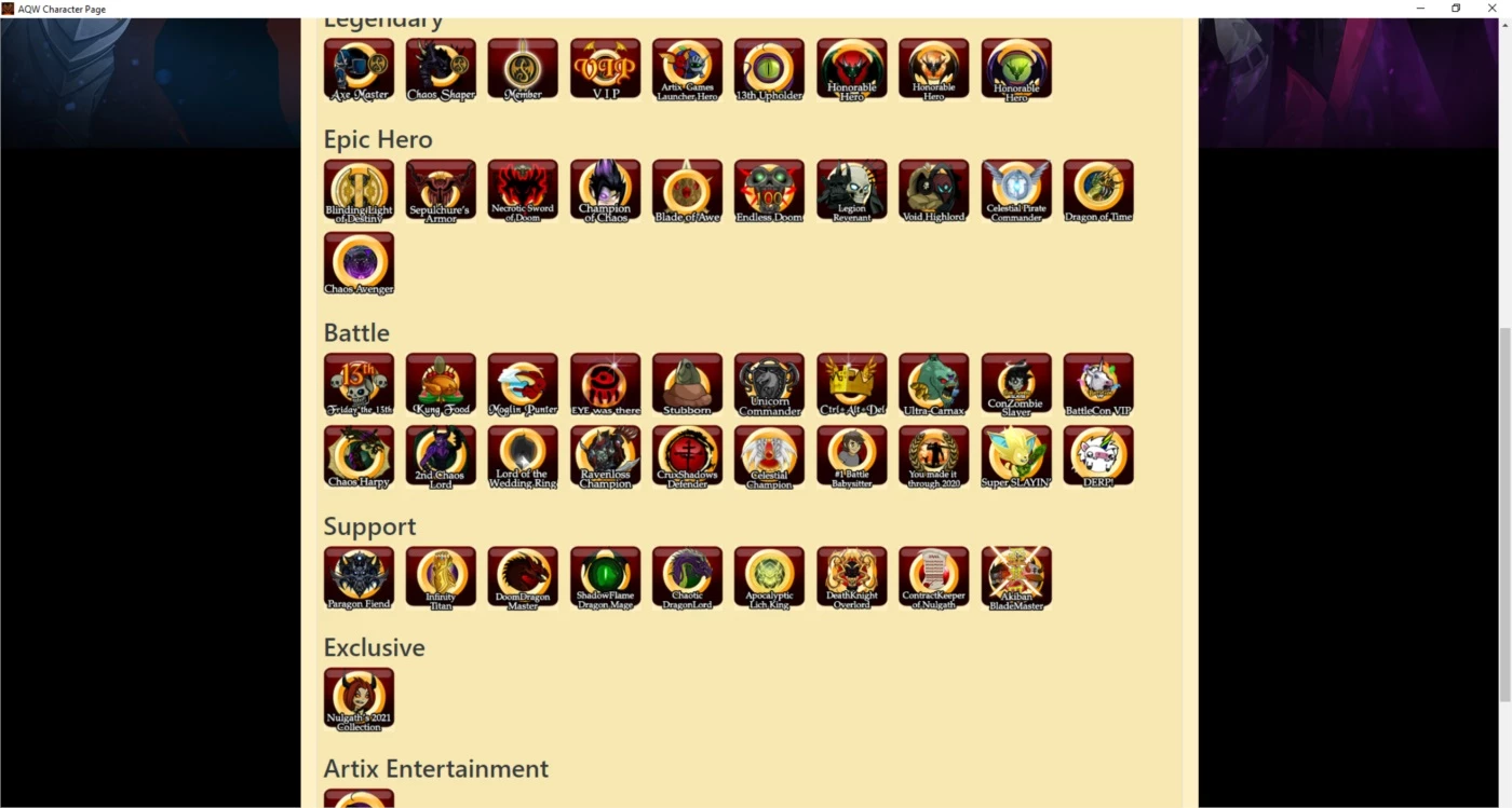 List of Blinding Axes!!! non-mem and non AC! ~ AQW World