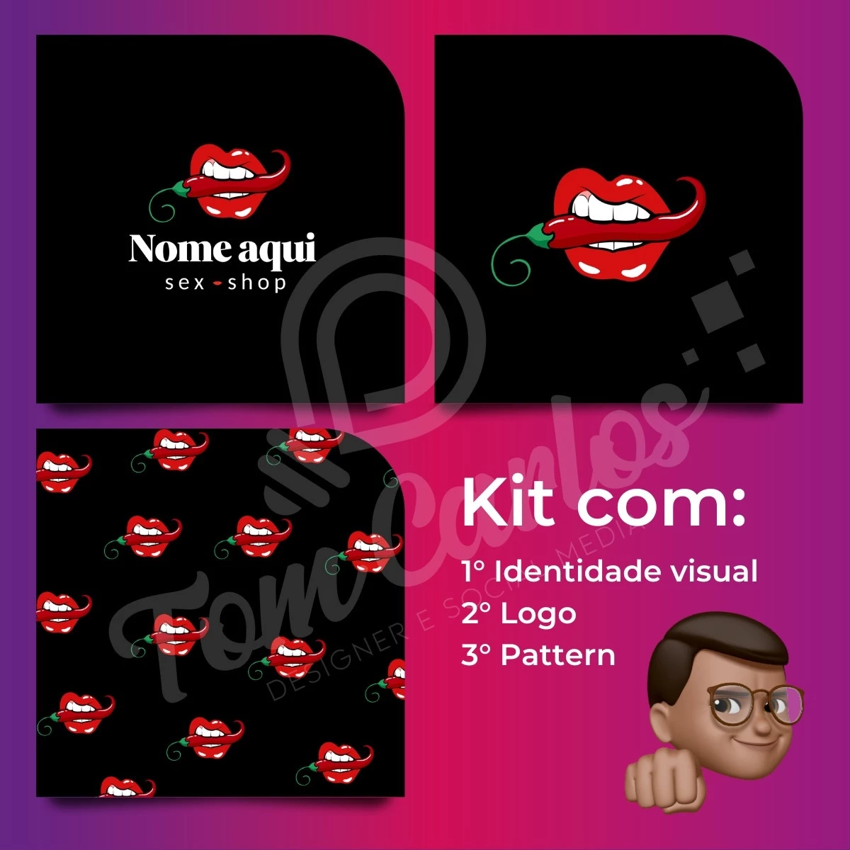 Logomarca Pra Sex Shop Kit Promocional Pré Pronto Others Dfg