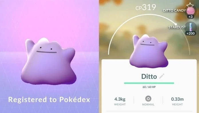 Completei a Pokédex (Ditto)