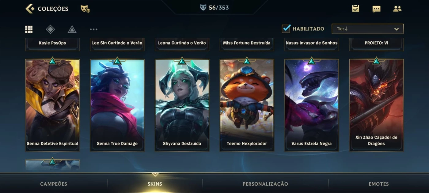 Wild Rift Guardião 56 Skins; Todos Os Dados De Criação+Email - League Of  Legends: Wild Rift Lol Wr - DFG