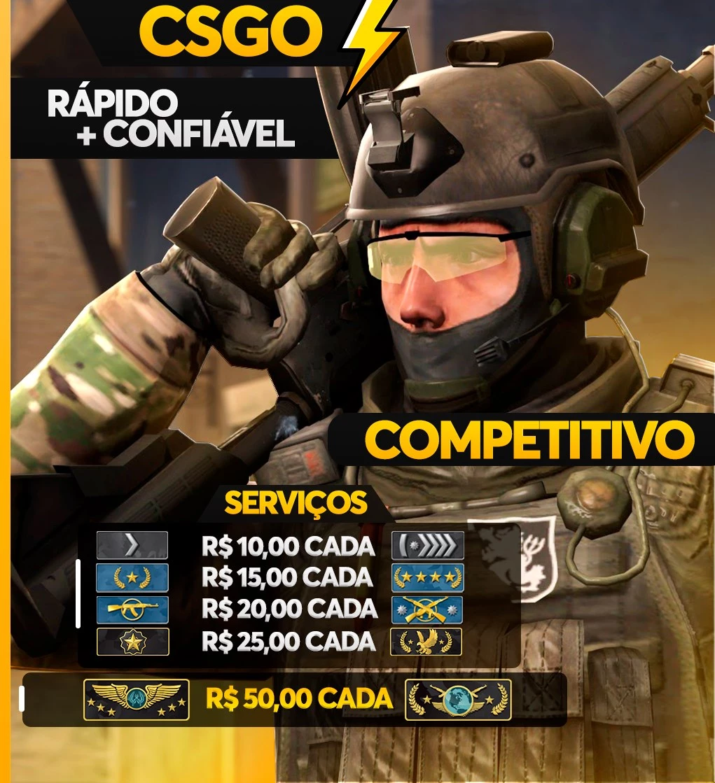 Boost De Level Gc/Faceit E Rank Mm - Counter Strike Cs - DFG