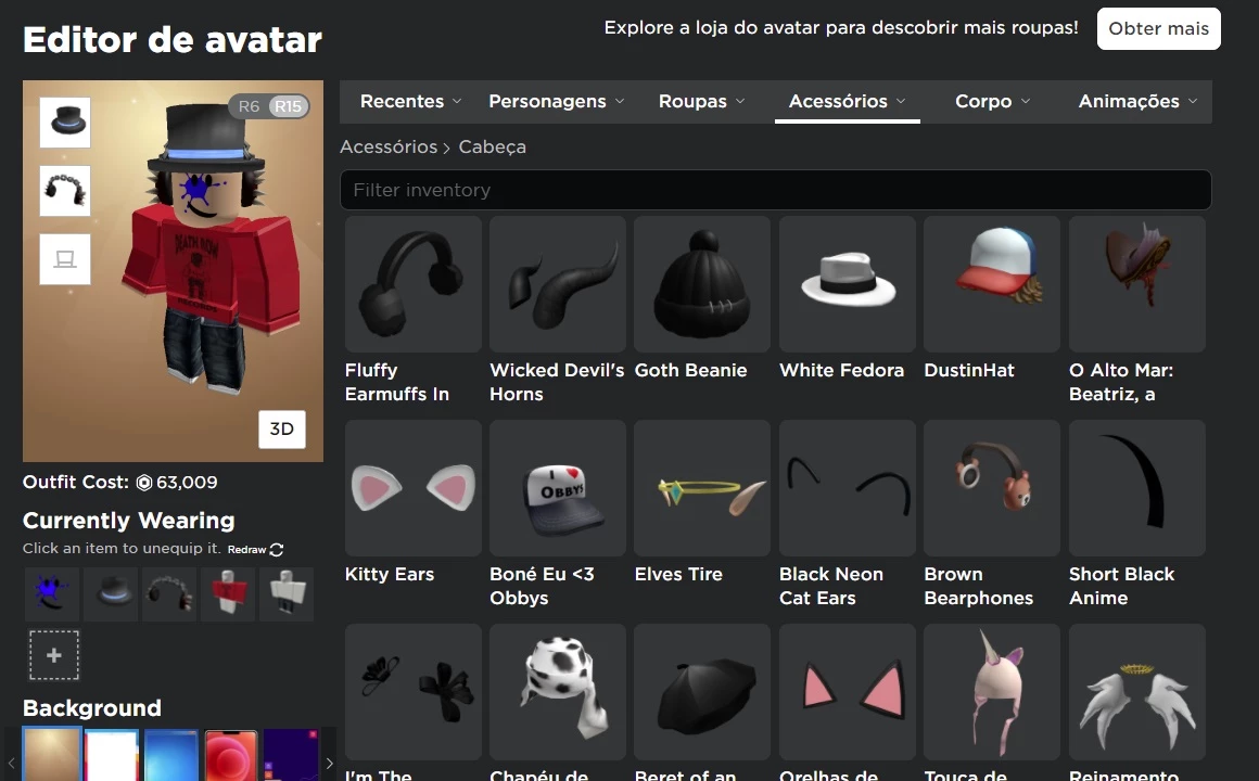 Conta De Roblox (Contém Headless, Item Limited De 48K) - Outros - DFG