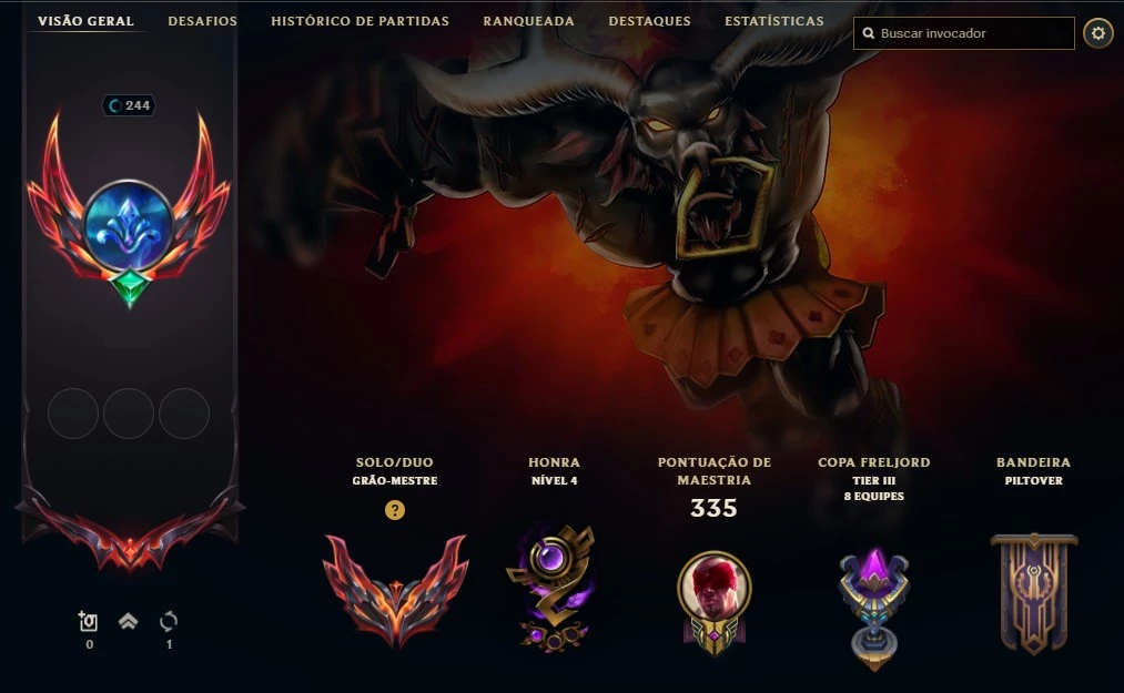 League of Legends | Conta de LoL lvl 335 bronze 1 ranqueada