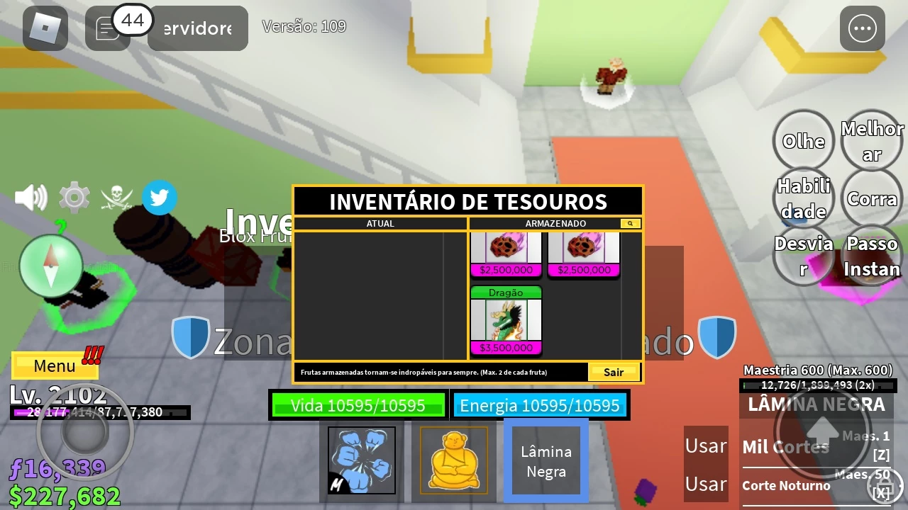 Conta Blox Fruit Roblox Lvl 2100 - Others - DFG