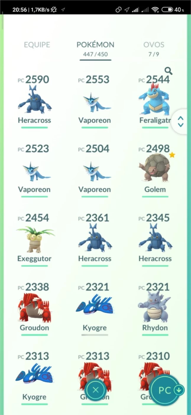 Groudon Pokémon Go - (Leia A Descrição) Lendário Pc 2100+ - Pokemon Go - DFG