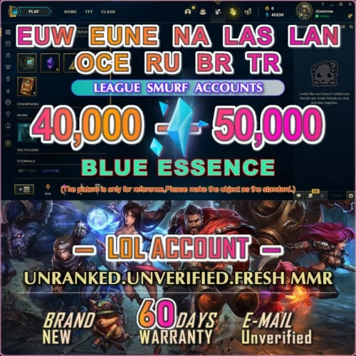 EUW, League of Legends Account, 40K BE