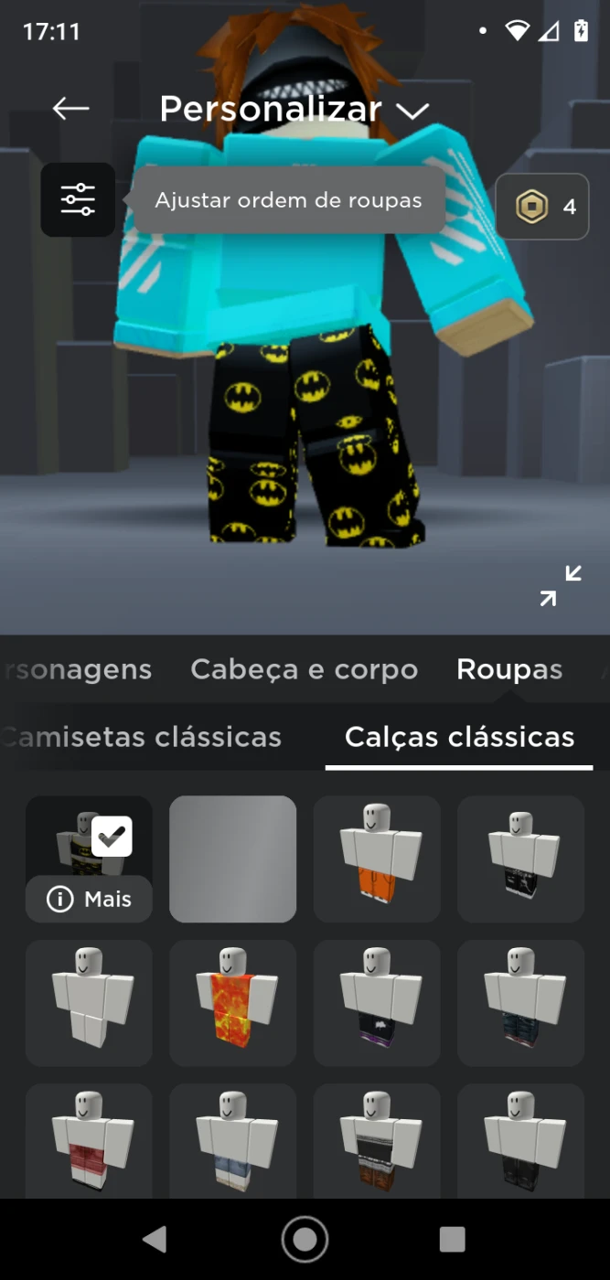 Conta do roblox