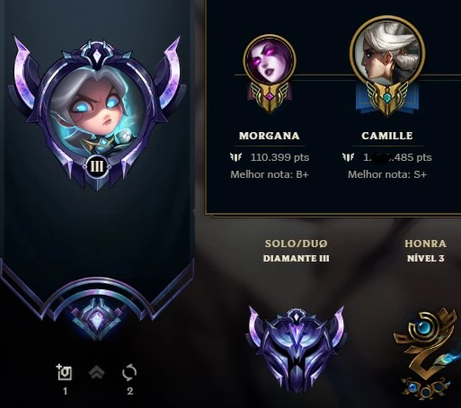 Conta 70 Skins (Todas Da Camille), D3,Mais De 1Kk De Camille - League Of  Legends Lol - DFG