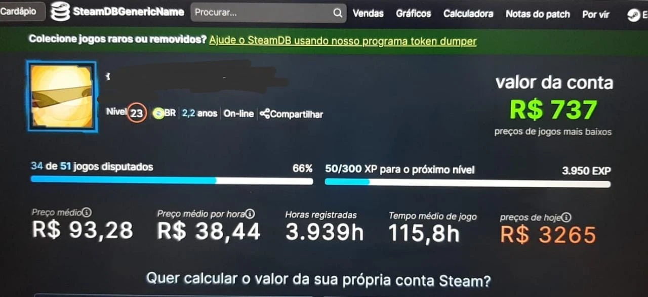 Vendo Conta Steam Com 55 Jogos - DFG