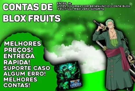 ⚡Contas Blox Fruits Level Maximo, Melhores Preços