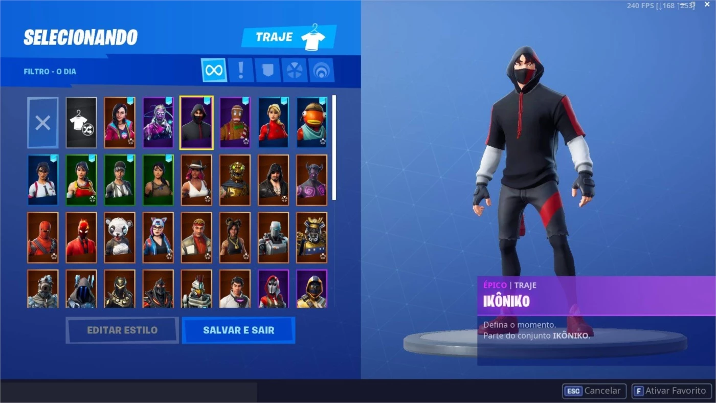 Desapego Games - Fortnite > Conta Fortnite com IKONIK e várias skins +3000  reais gastos