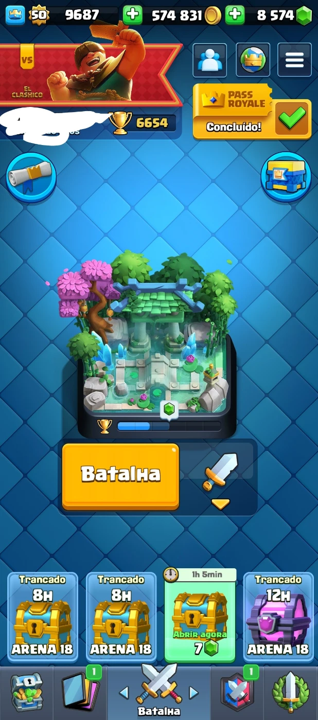 COMO RESGATAR 1MILHÃO 750MIL DE OURO NO CLASH ROYALE JOGO DE