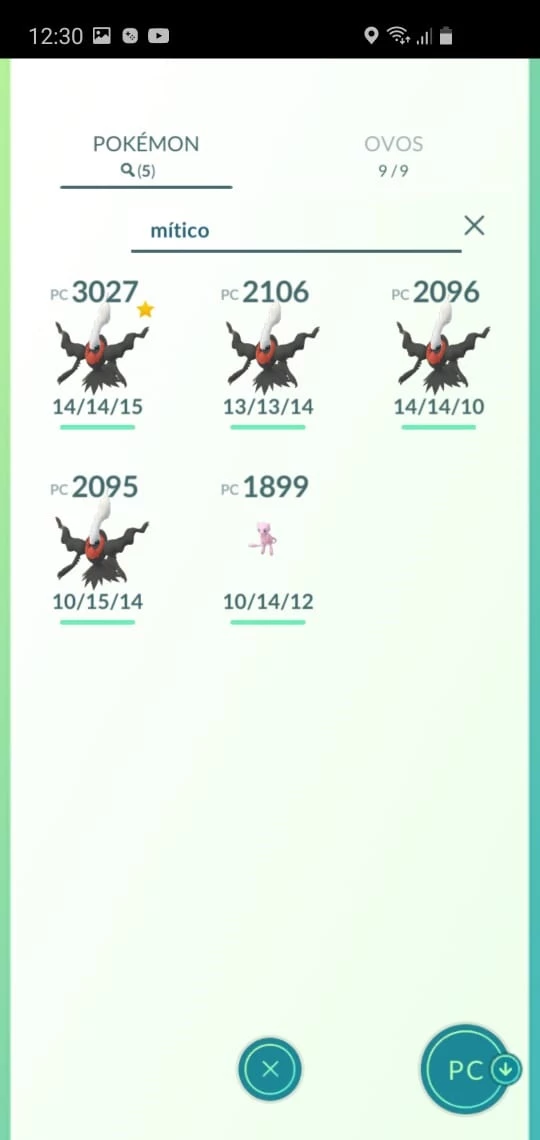 Conta Pokemon Go Lv27 Varios Pokemons Raros Cp 2K+ - DFG