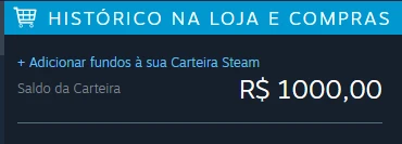 Saldo Steam - Brasil