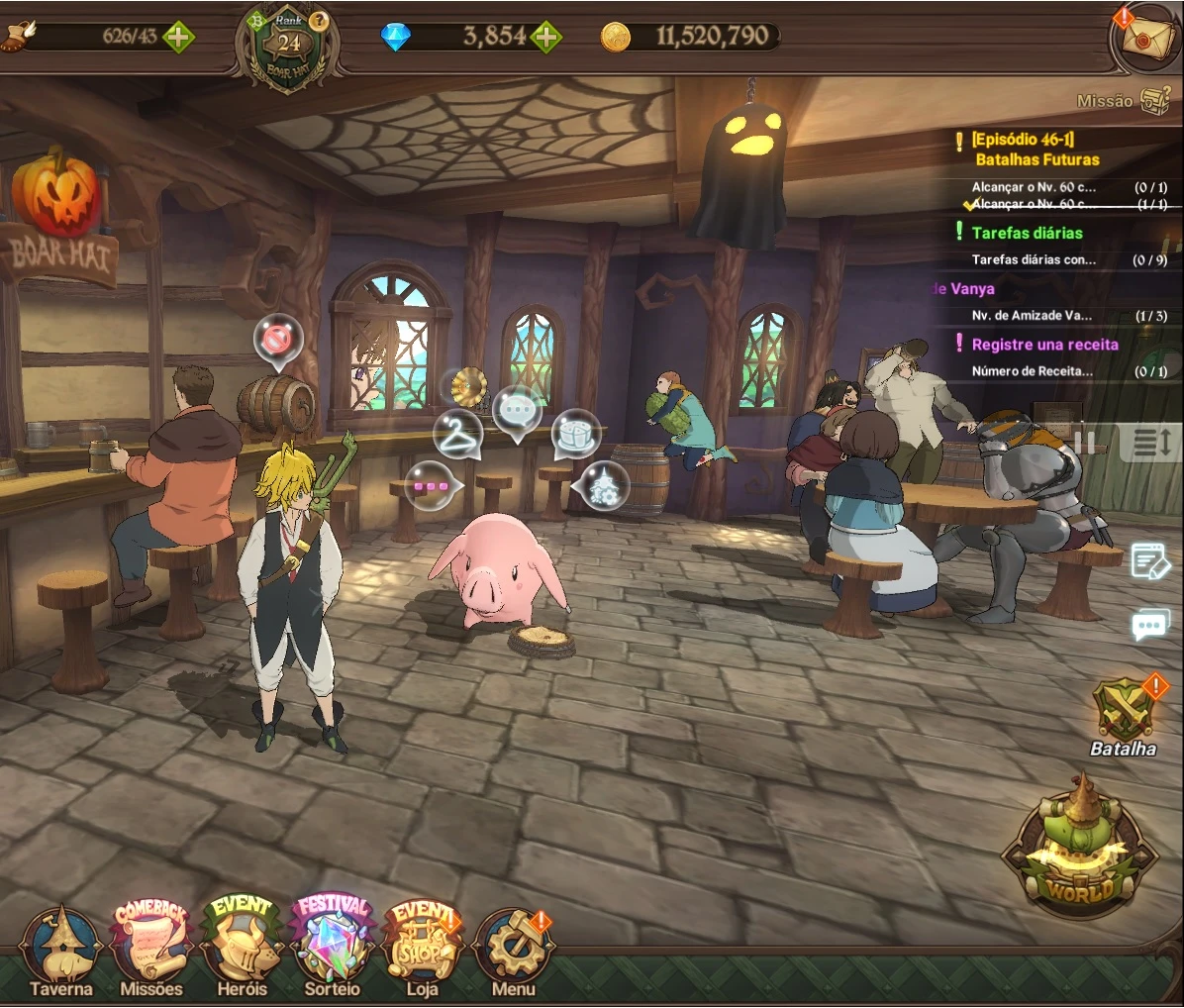 O jogo The Seven Deadly Sins: Grand - Shingeki No Kyojin