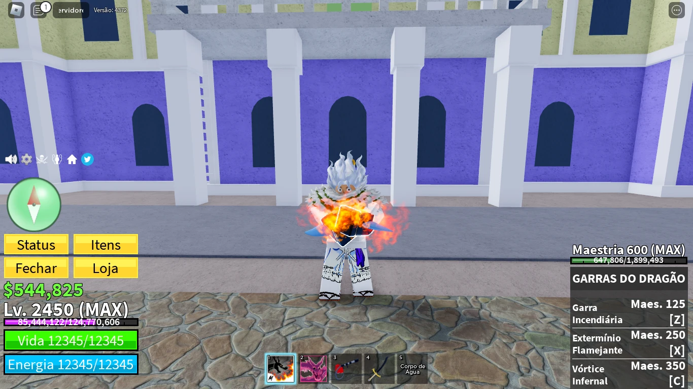 Roblox > CONTA DE BLOX FRUITS LVL MAX SHARK V3 TTK, MUITAS FRUTAS BOAS NO  INVENTARIO