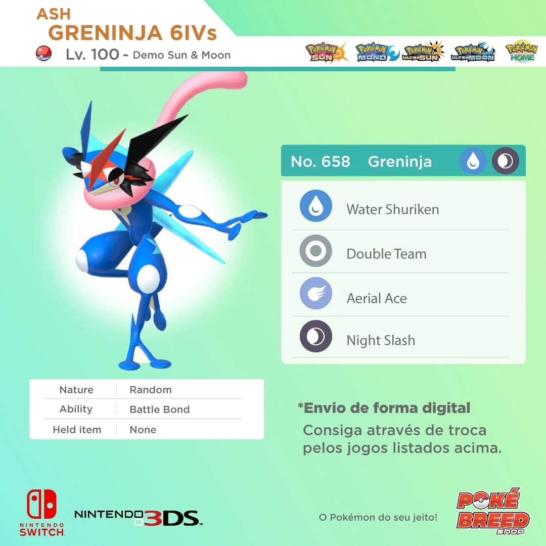 Como transferir Ash-Greninja para a versão final de Pokémon Sun e Moon