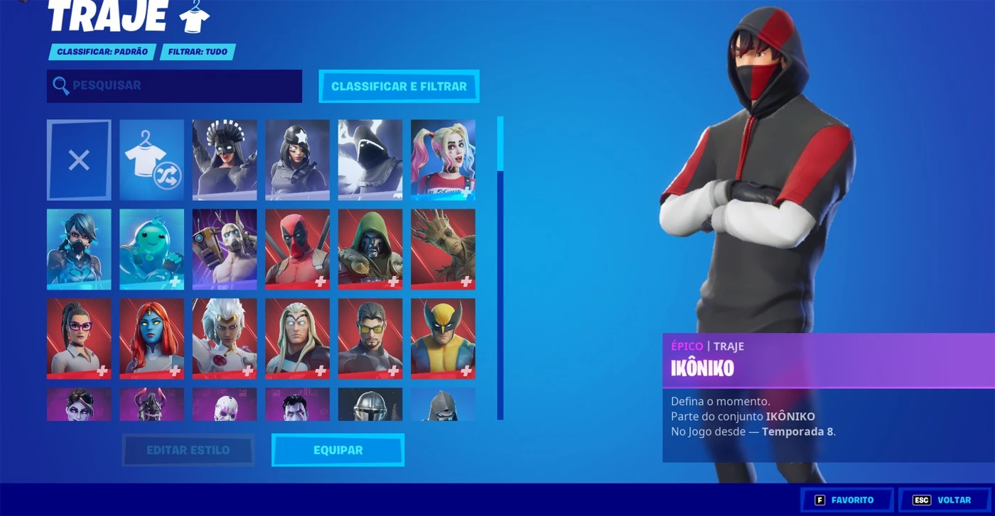 Conta Fortnite Skin Rara Ikonik + Jogos Ps4 ( Descrição ) - DFG