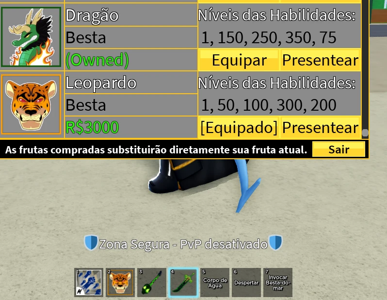 Desapego Games - Roblox > Conta Blox Fruits Lvl MAX e Várias FRUTAS PERM