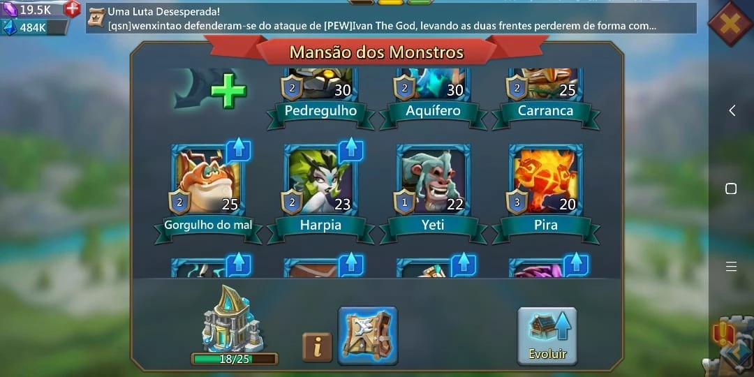 Lords Mobile, Castelo 25 ( 26M + De Poder ) - DFG