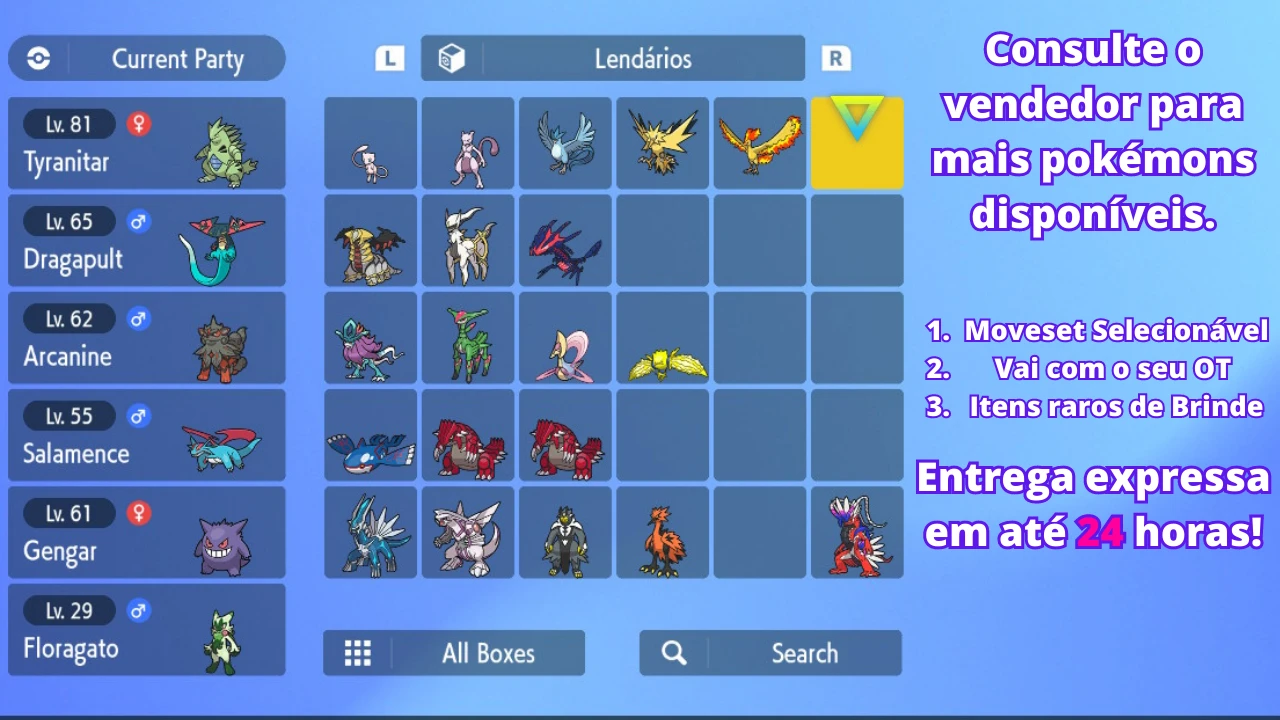 Time De Pokémons De Alto Nível (Pokémons Custom) - Others - DFG