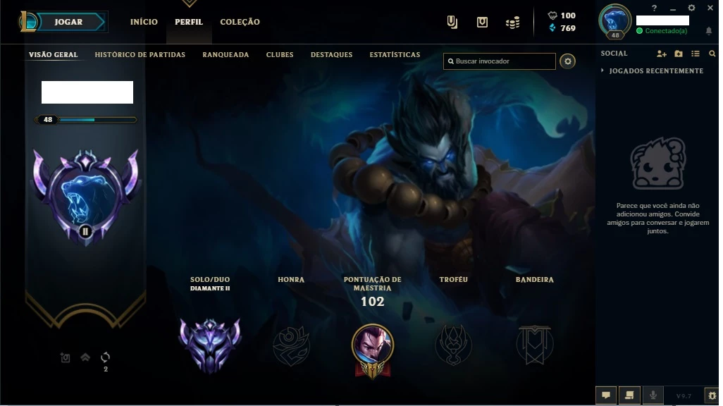 Conta de lol ex high elo com passe - League of Legends - Contas