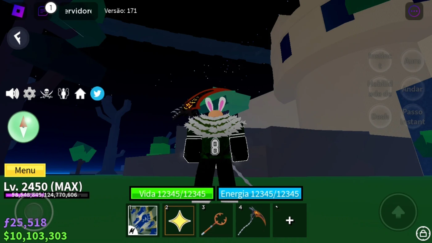 Conta Blox Fruits Level Máx+Godhuman E Chance Defruta Mítica - Roblox - DFG