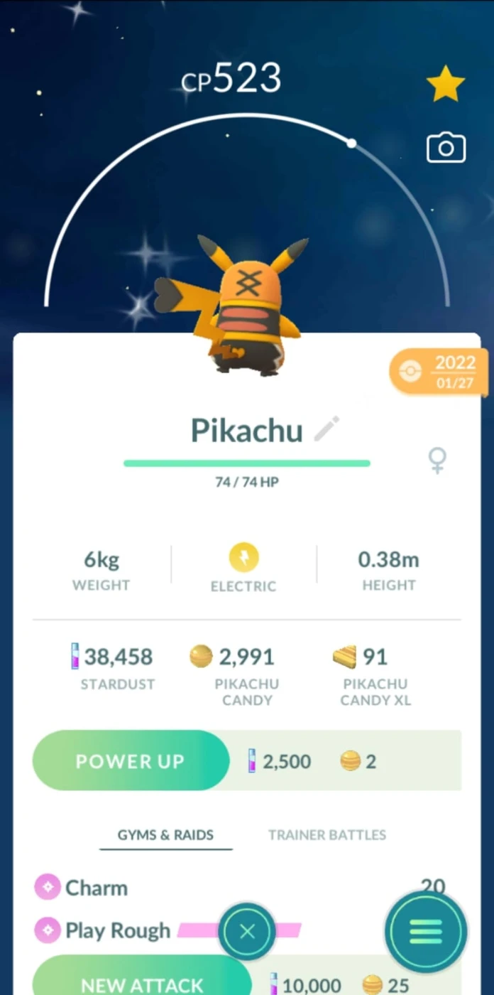 Pikachu Libre Shiny - I'll Fly To You - Pokemon Go - DFG