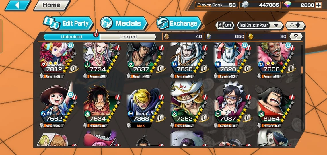 Outros Jogos | Conta one piece bounty rush (Rank 44, 3