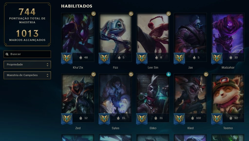 Conta Lol - Todos Os Campeões + 46 Skins + 74 Ícones + Gold