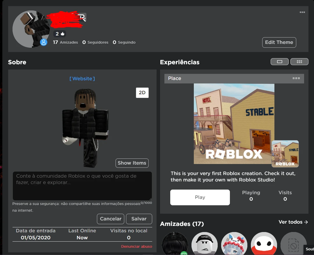 Conta Roblox Com Robux E Limitados - Outros - DFG