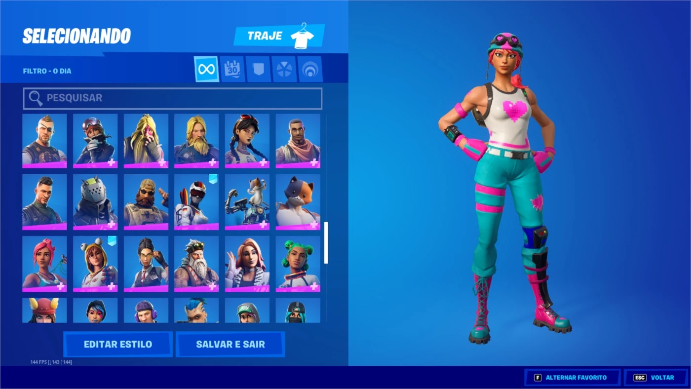 Conta Fortnite Fundador +300 Skins - DFG