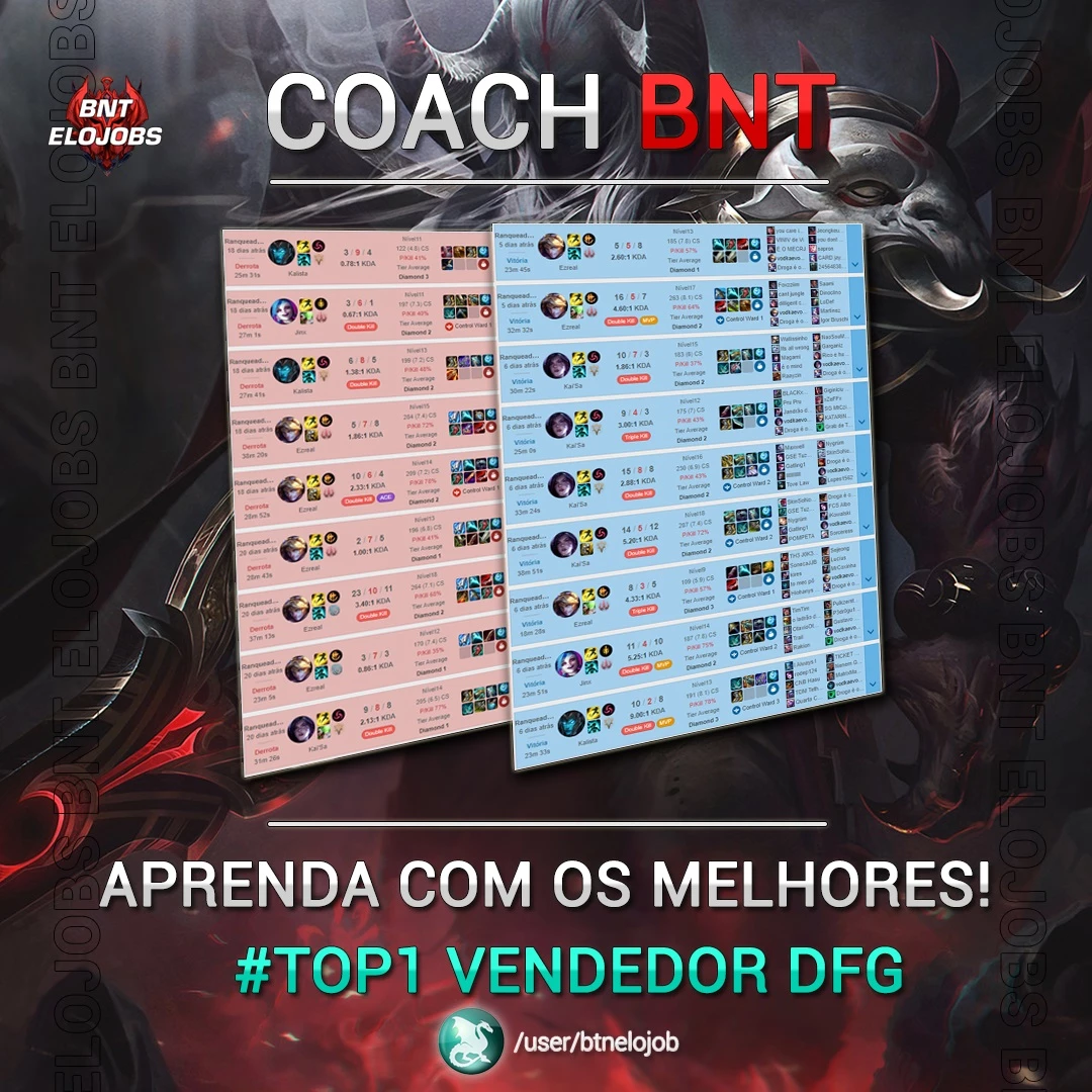 Elojobmelt ( Servicos De Elojob/Duo Boost/Md10 ) Mais Barato - League Of  Legends Lol - DFG