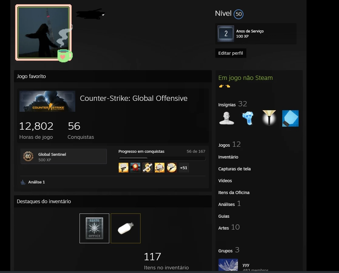 Steam | Conta Steam Turquia CS GO Prime +