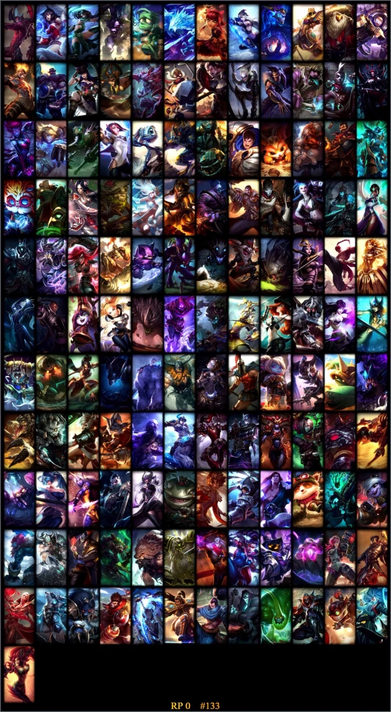 Conta Lol - Todos Os Campeões + 46 Skins + 74 Ícones + Gold