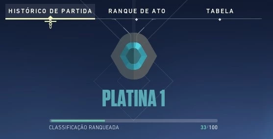 Valorant Ranqueada Prata 1 - Meta: Platina 