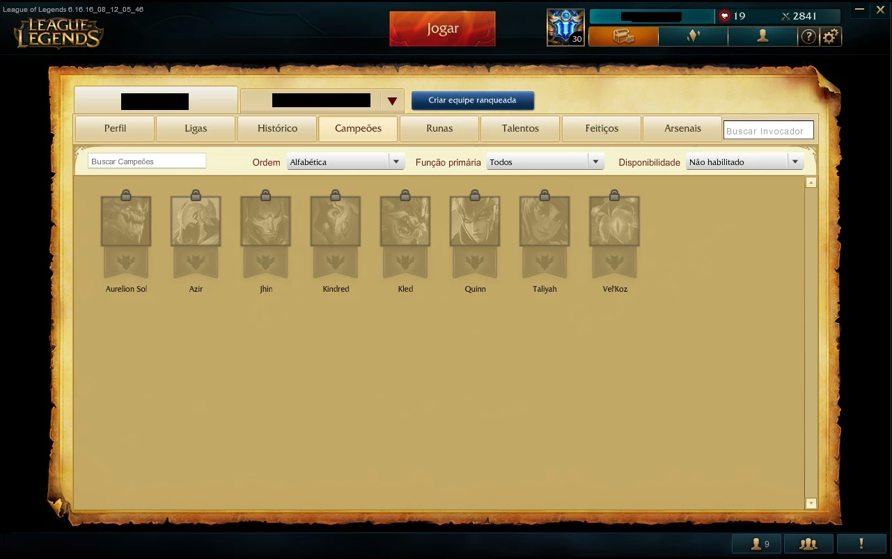 Conta Prata Inativa Com 54 Skins - League Of Legends Lol - DFG