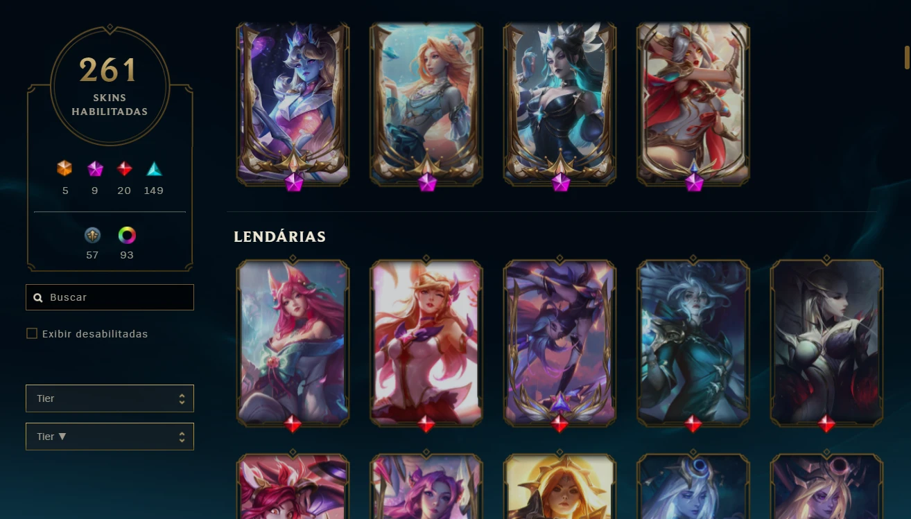 CONTA PLATINA IV COM 79% DE W.R + SKINS - League of Legends - Contas - GGMAX